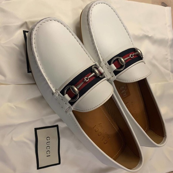 White Slip-on Loafers In Flats Size US 7